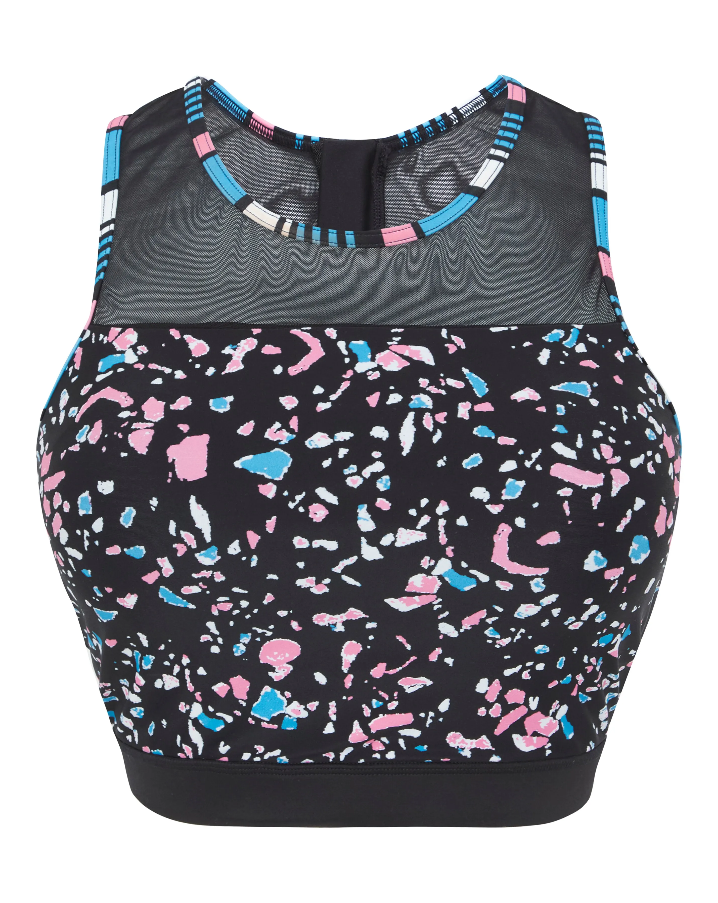 Sports Swim Racer Crop Vest | Simply Be