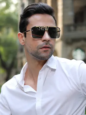   Square Frame Fashion Sunglasses   