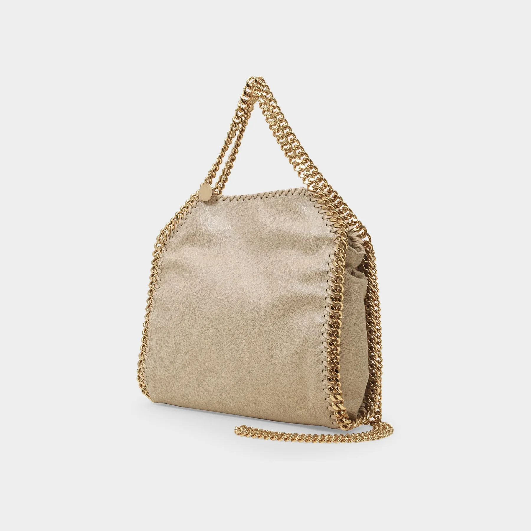 Stella McCartney  Falabella Mini Hobo Bag - Stella Mccartney - Beige - Leather Vegan