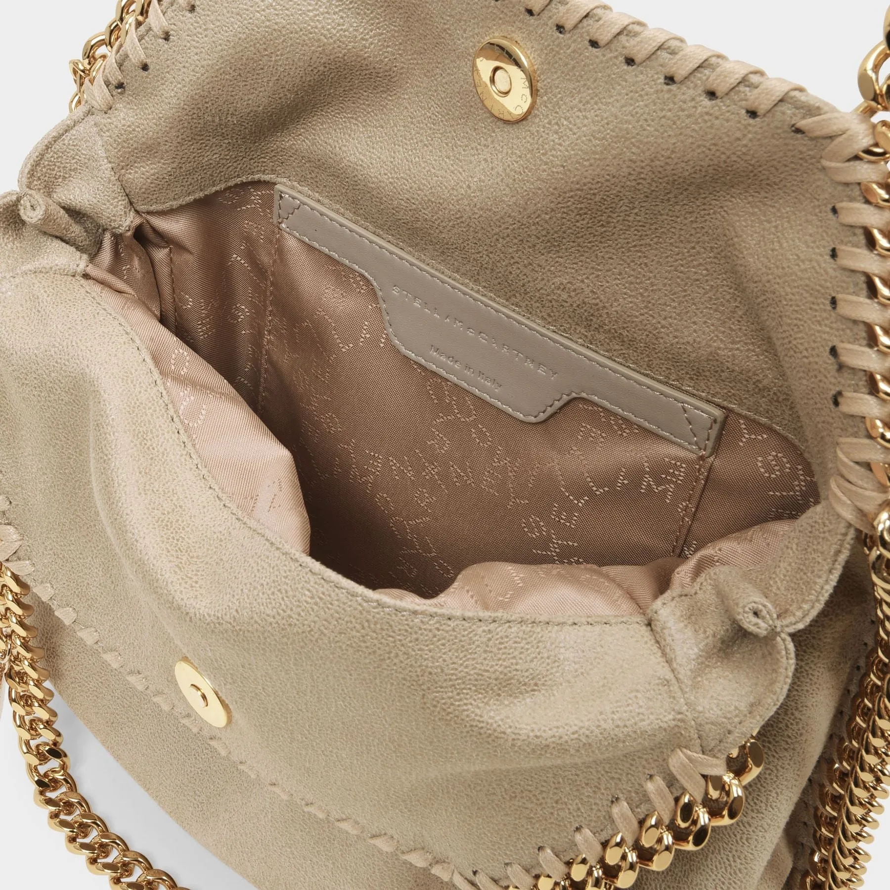 Stella McCartney  Falabella Mini Hobo Bag - Stella Mccartney - Beige - Leather Vegan