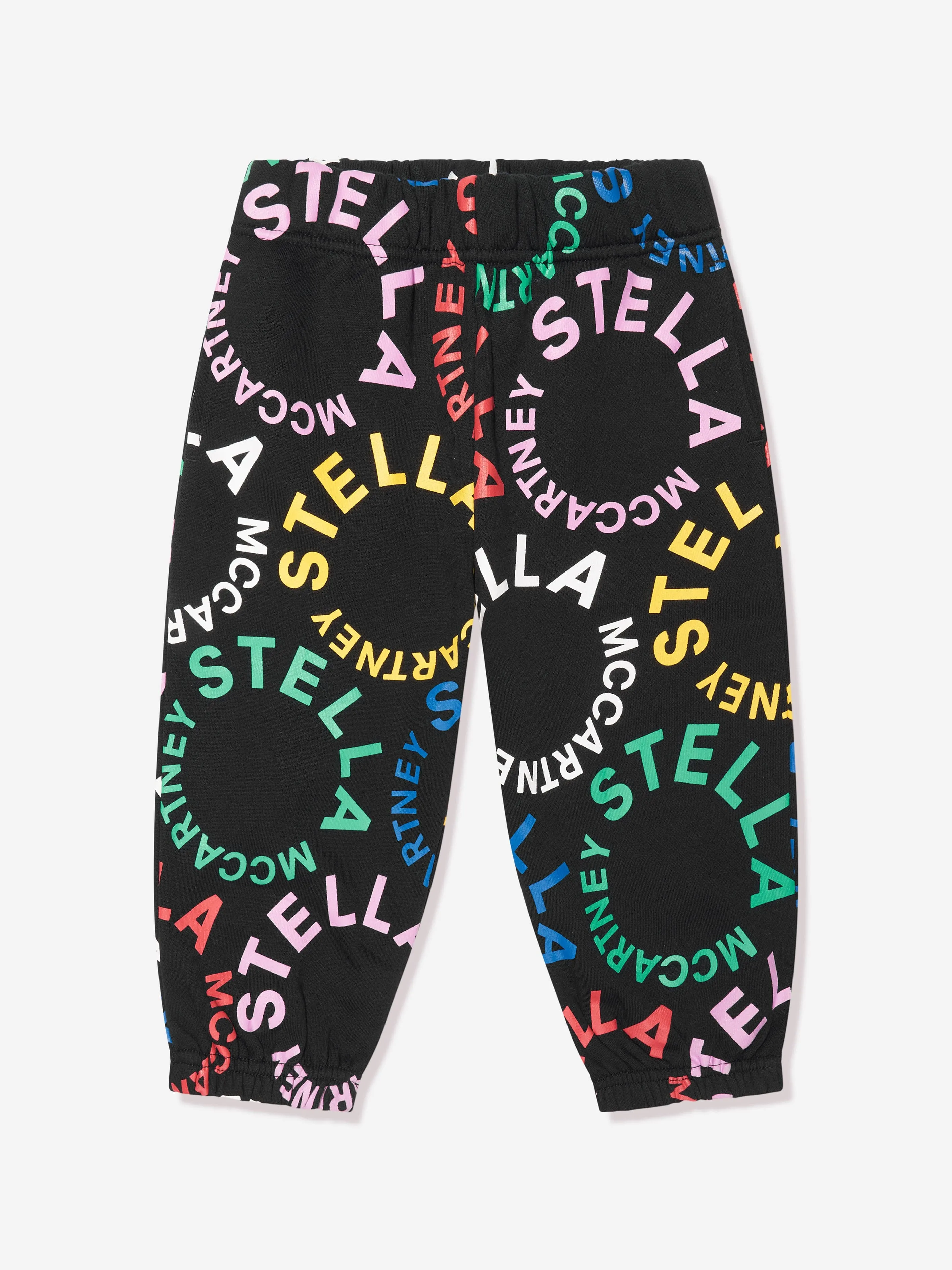 Stella McCartney Girls Logo Print Joggers in Black