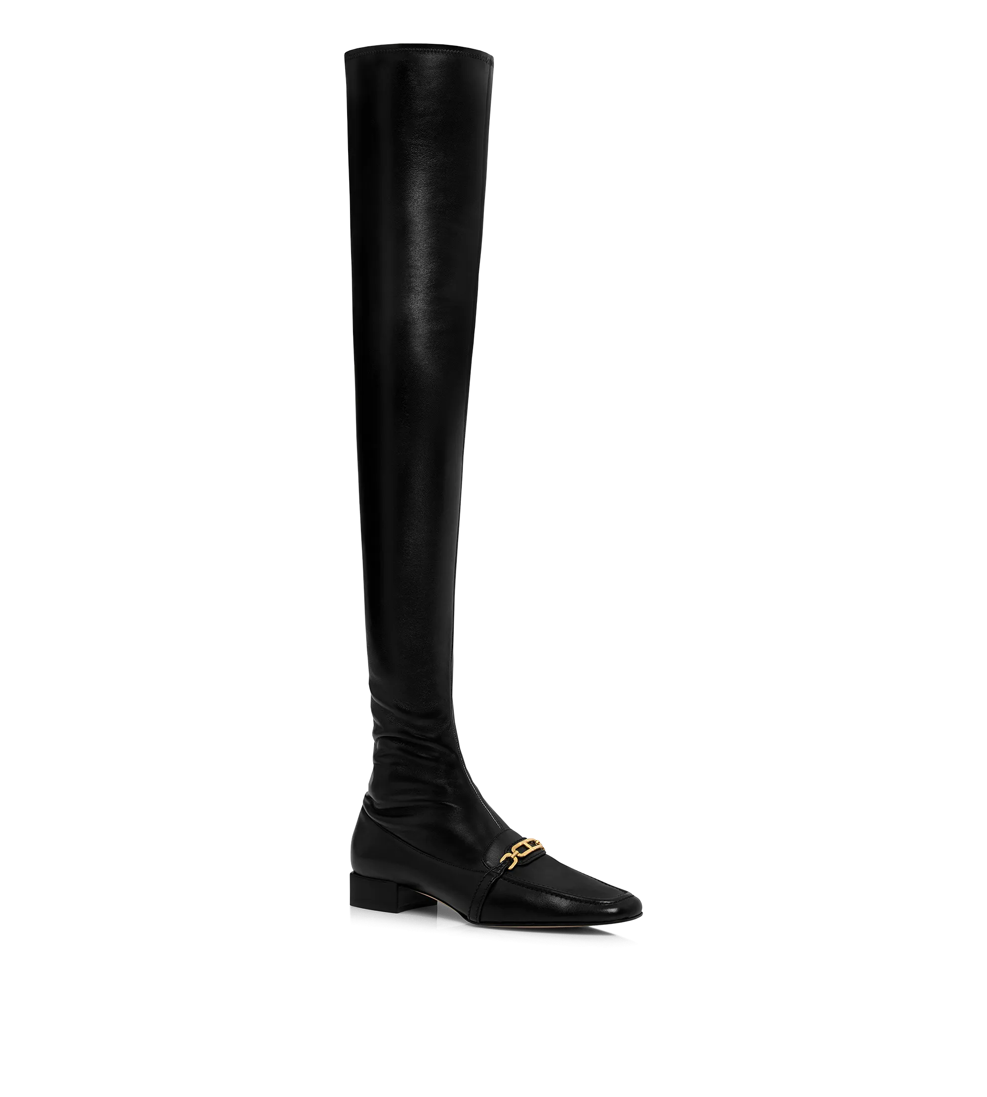 STRETCH NAPPA AND CALF LEATHER WHITNEY OVER THE KNEE BOOT