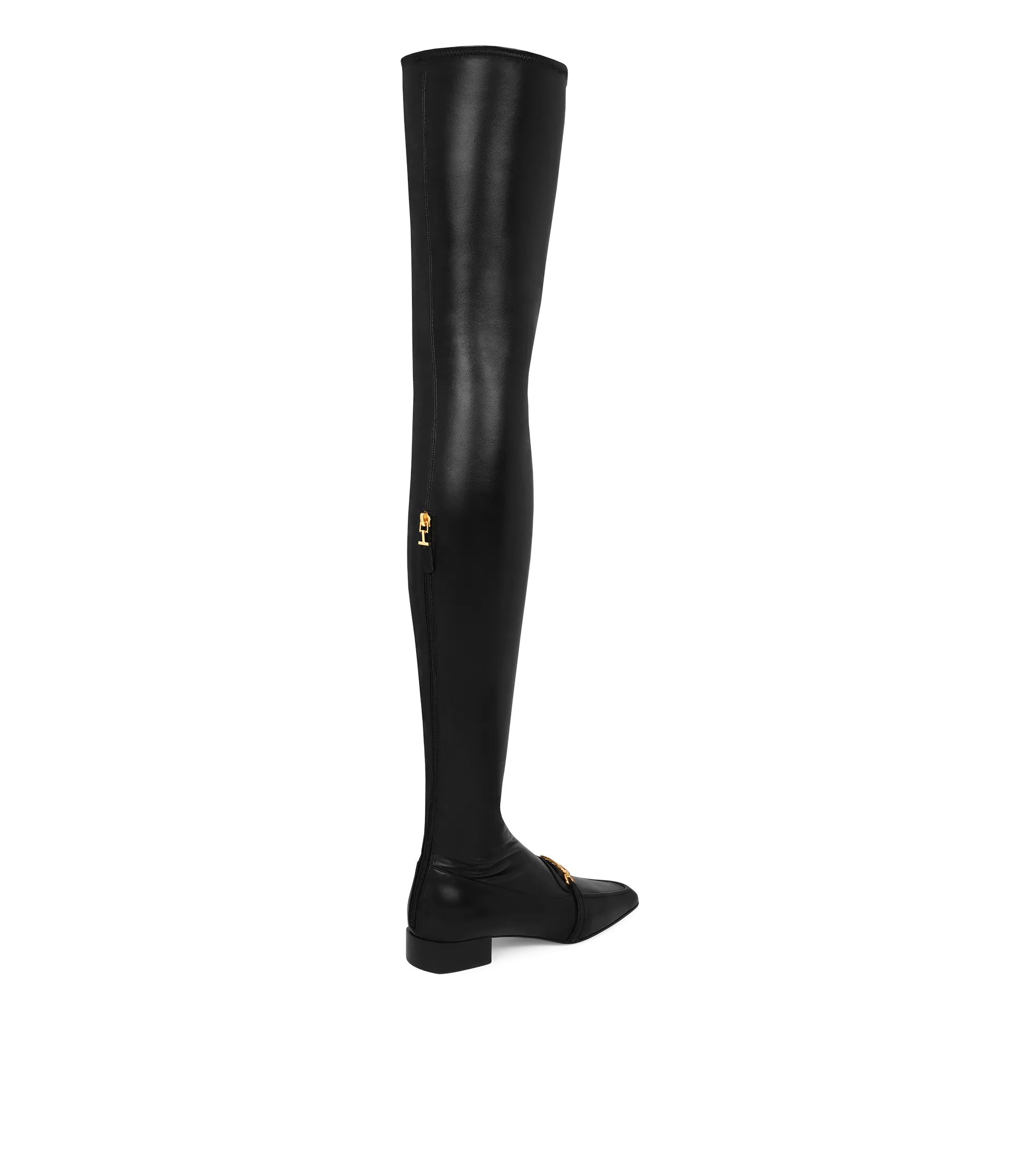 STRETCH NAPPA AND CALF LEATHER WHITNEY OVER THE KNEE BOOT