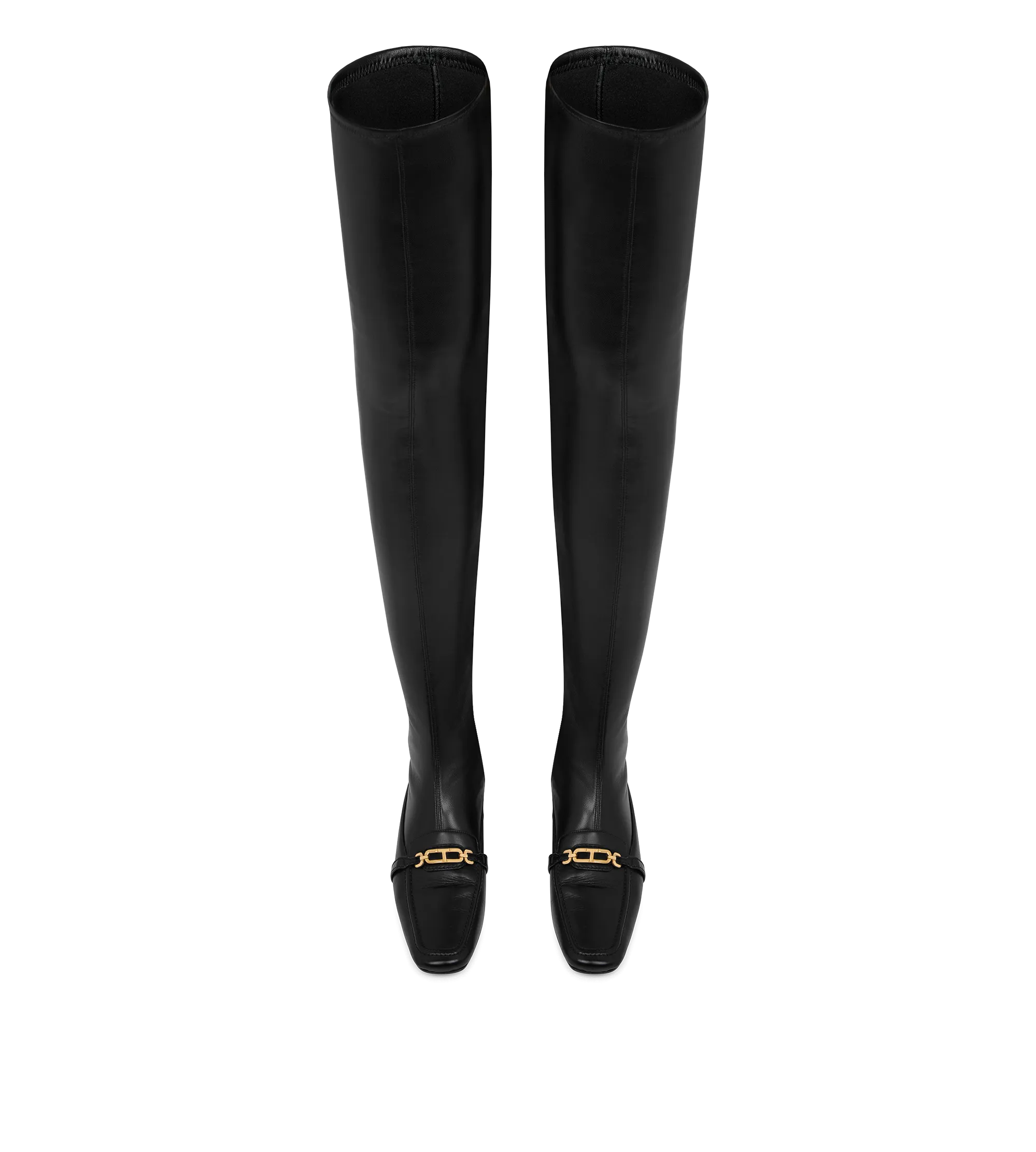 STRETCH NAPPA AND CALF LEATHER WHITNEY OVER THE KNEE BOOT