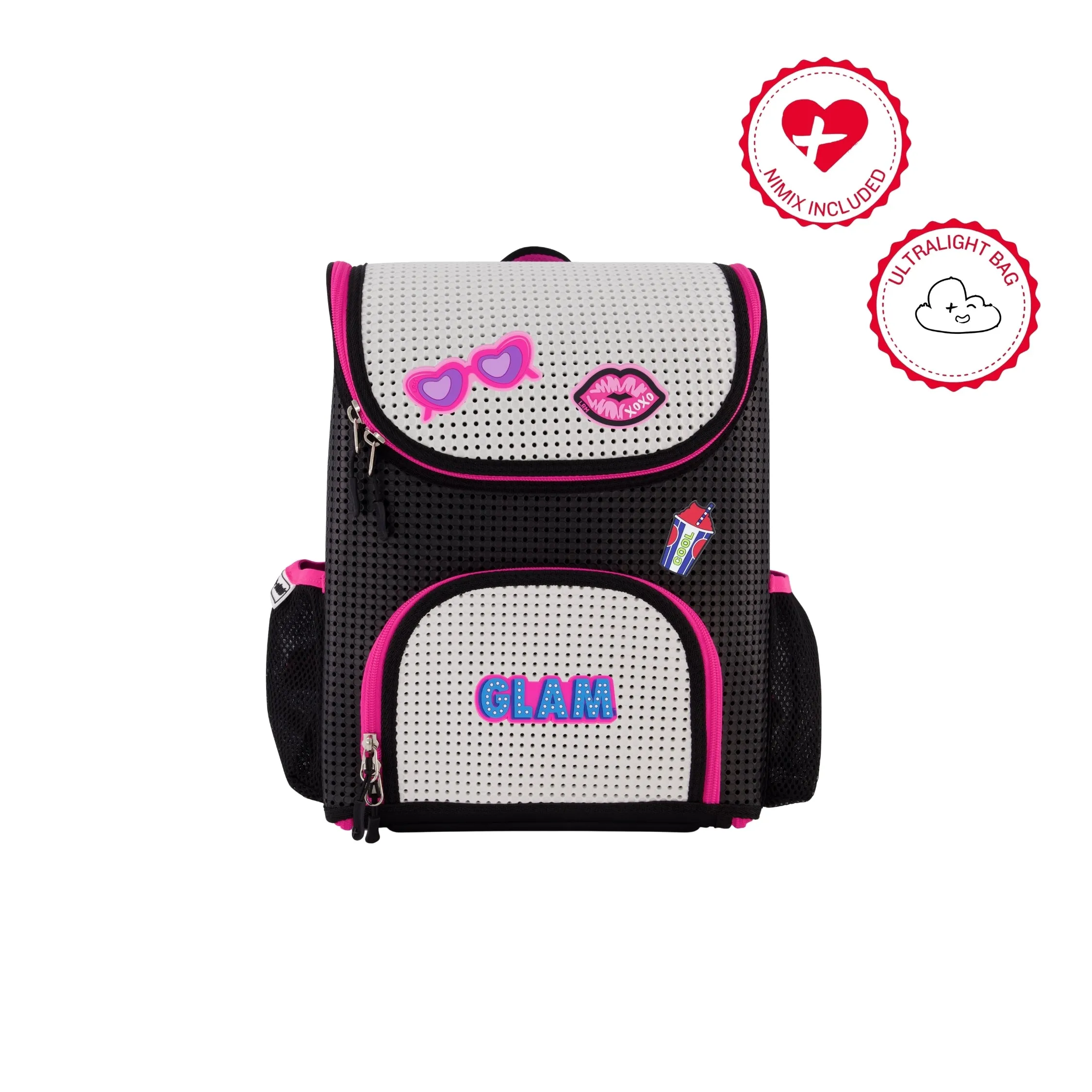 Student Backpack Neon Pink with Nimix Glam Set