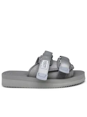 Suicoke    Suicoke Gray Suede Blend Motorbike Slipper