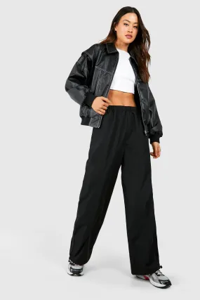 Tall Woven Elastic Waist Side Piping Joggers