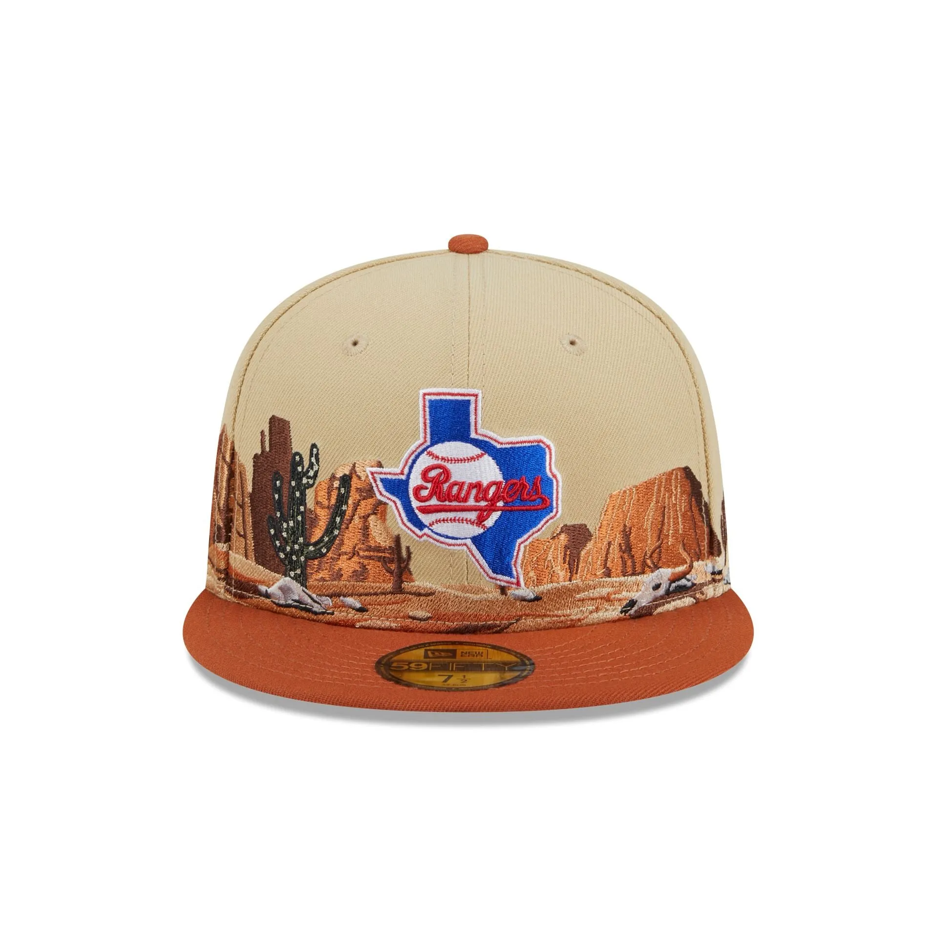 Texas Rangers Team Landscape 59FIFTY Fitted Hat