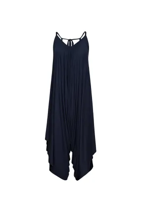 The Bamboo Romper Dress in Blue