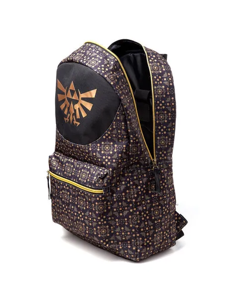 The Legend of Zelda Black and Gold Backpack