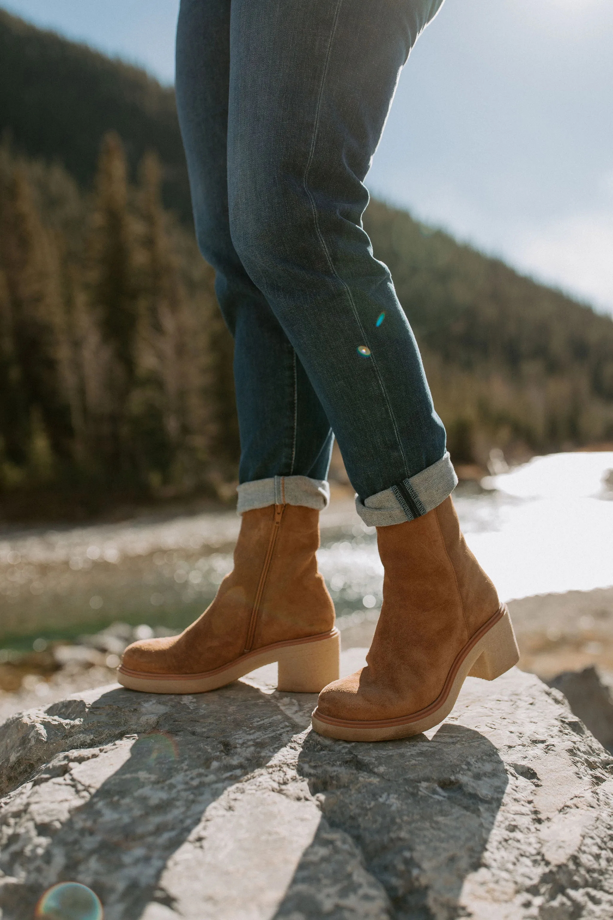 The Rose Suede Boot by Sister X Soeur - Tan