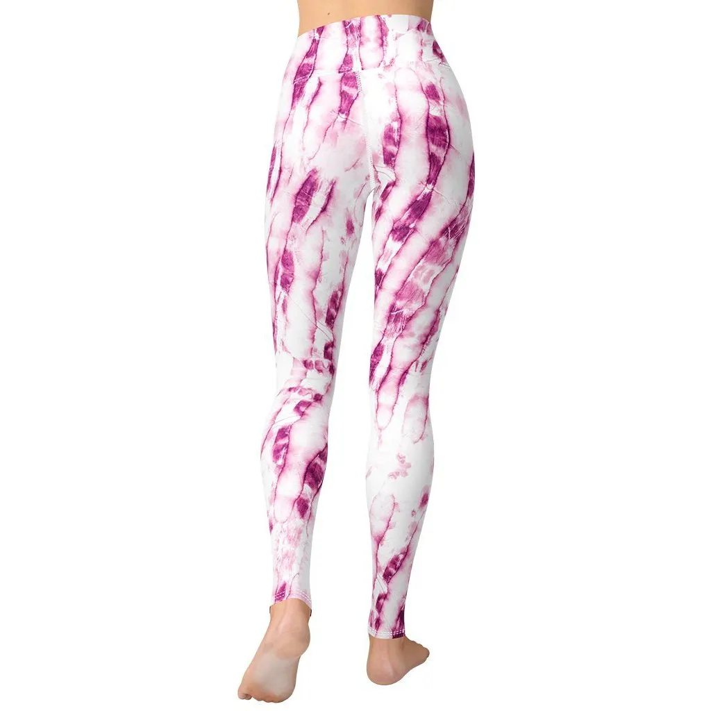 Tie Dye Pinkish Yoga Leggings