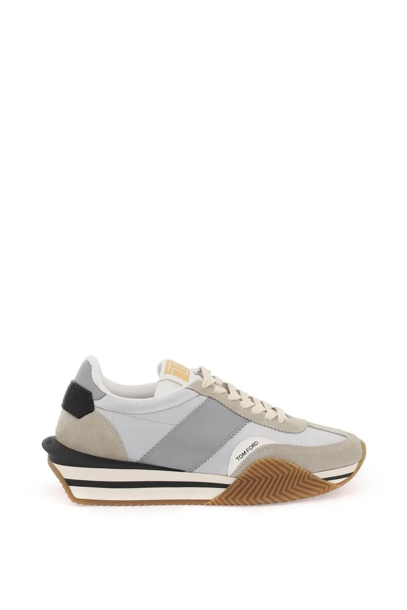 Tom Ford    Tom Ford James Sneakers In Lycra And Suede Leather