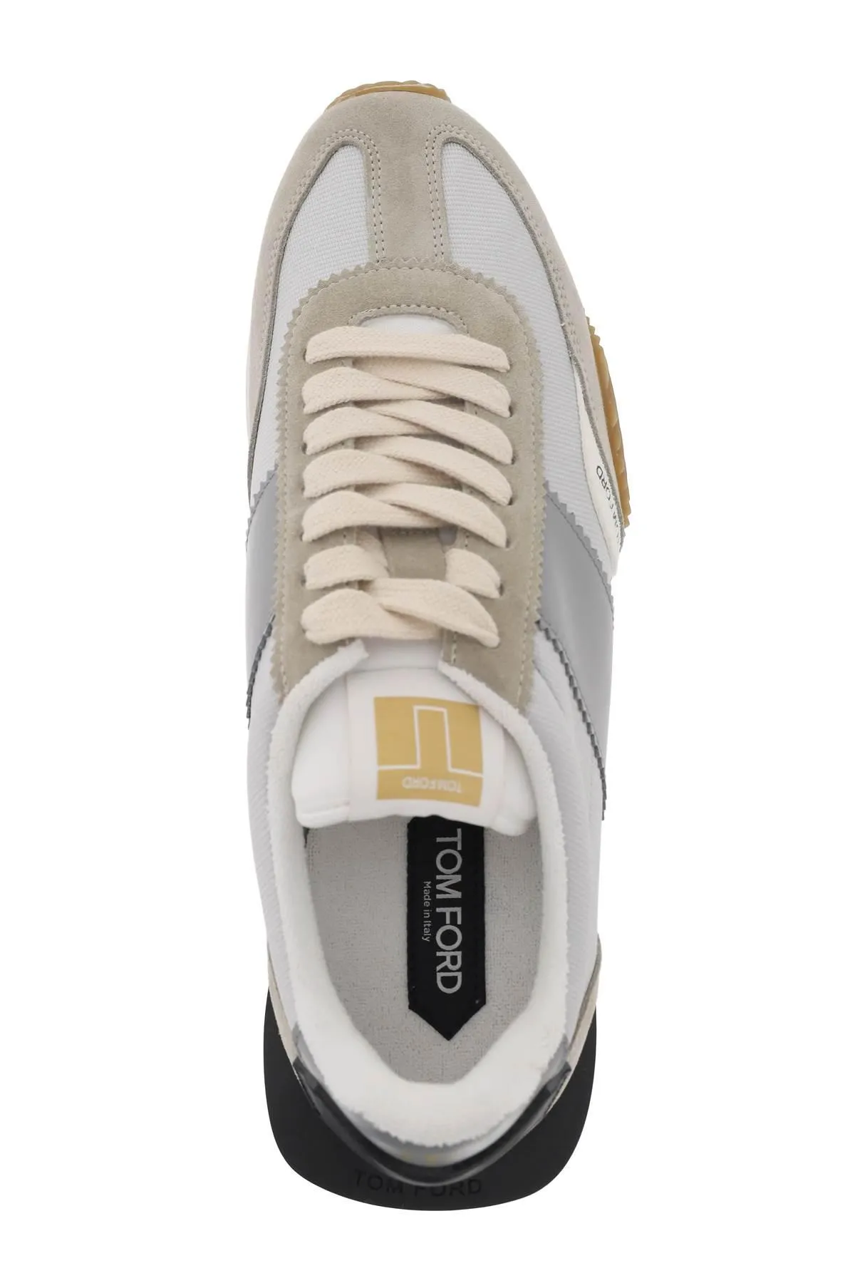 Tom Ford    Tom Ford James Sneakers In Lycra And Suede Leather