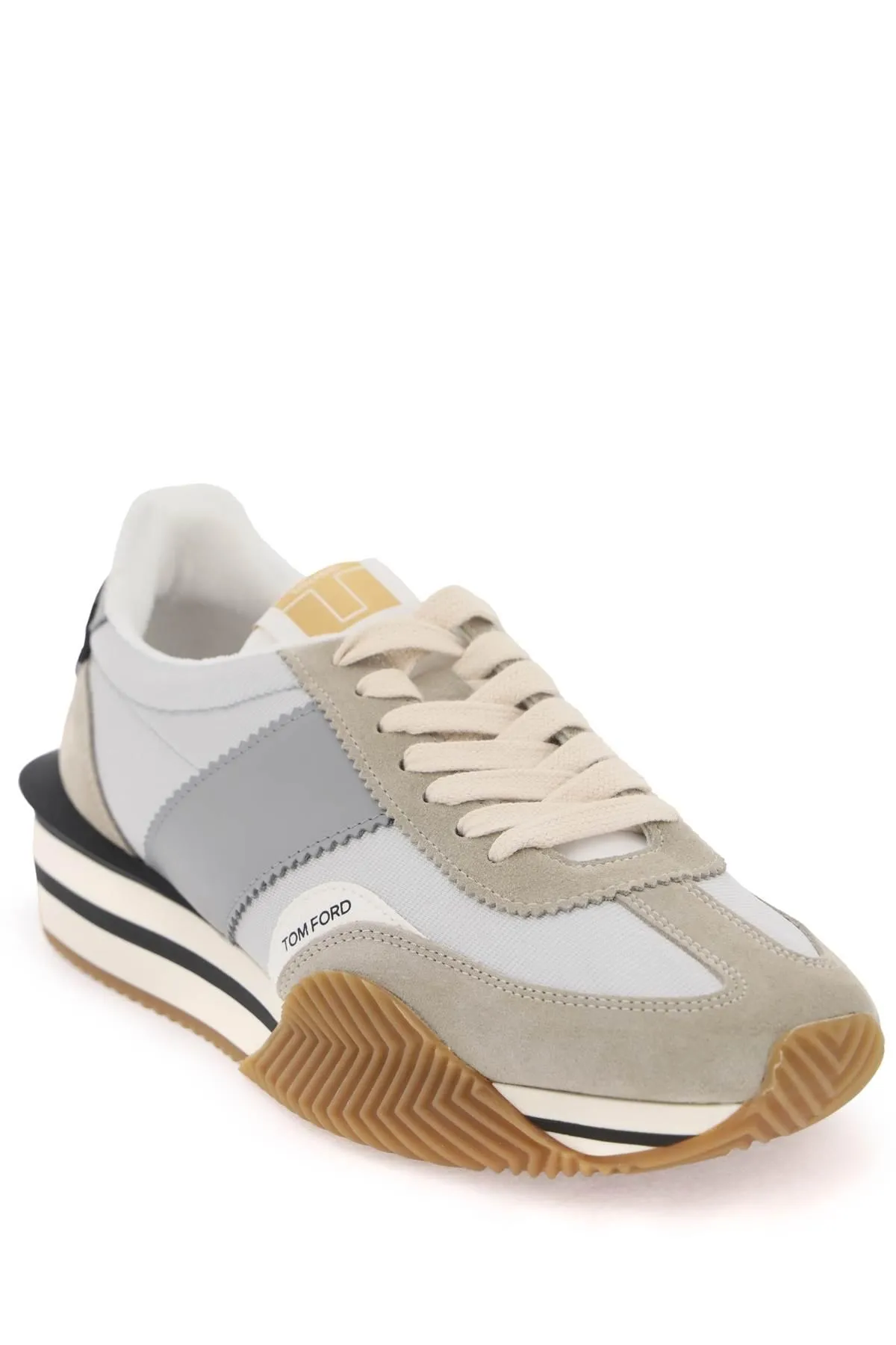 Tom Ford    Tom Ford James Sneakers In Lycra And Suede Leather