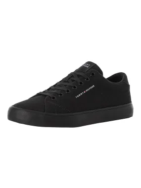 Tommy Hilfiger Low Canvas Trainers - Black