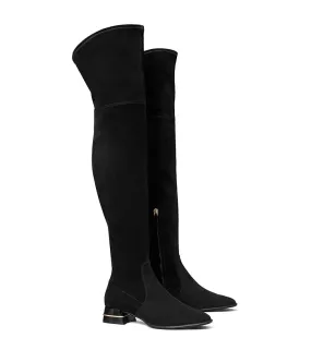 Tory Burch Multi Logo Stretch Over-the-Knee Boot Women's