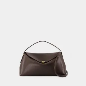 TOTEME  T-Lock Top Handle Bag - TOTEME - Leather - Brown