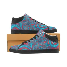 Tropical Fractal Burst Men's Chukka Sneakers