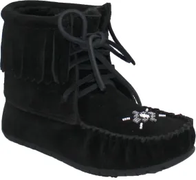 Urban Trail Short Lace up Black Suede Boot