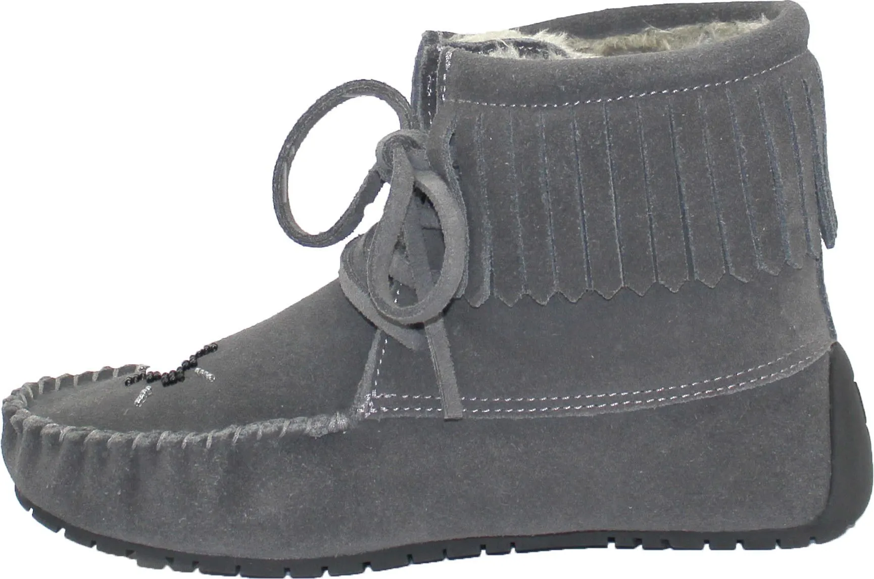 Urban Trail Short Lace up Charcoal Suede Boot