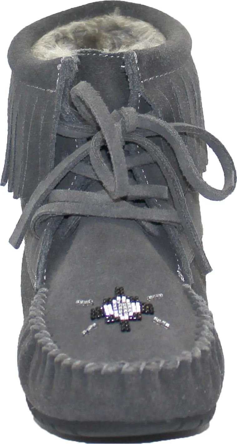 Urban Trail Short Lace up Charcoal Suede Boot