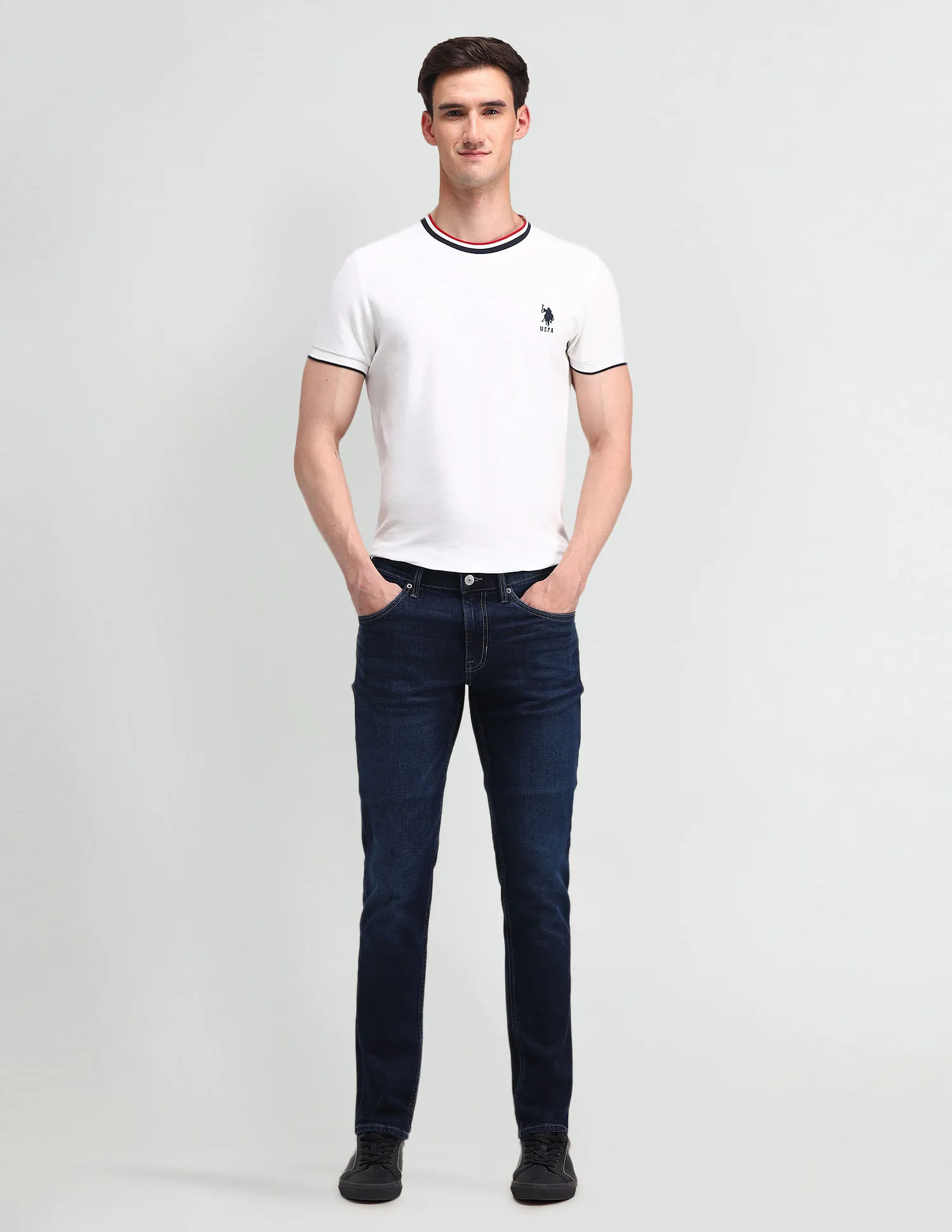 U.S. Polo Assn. Denim Co. Brandon Slim Tapered Blue Jeans