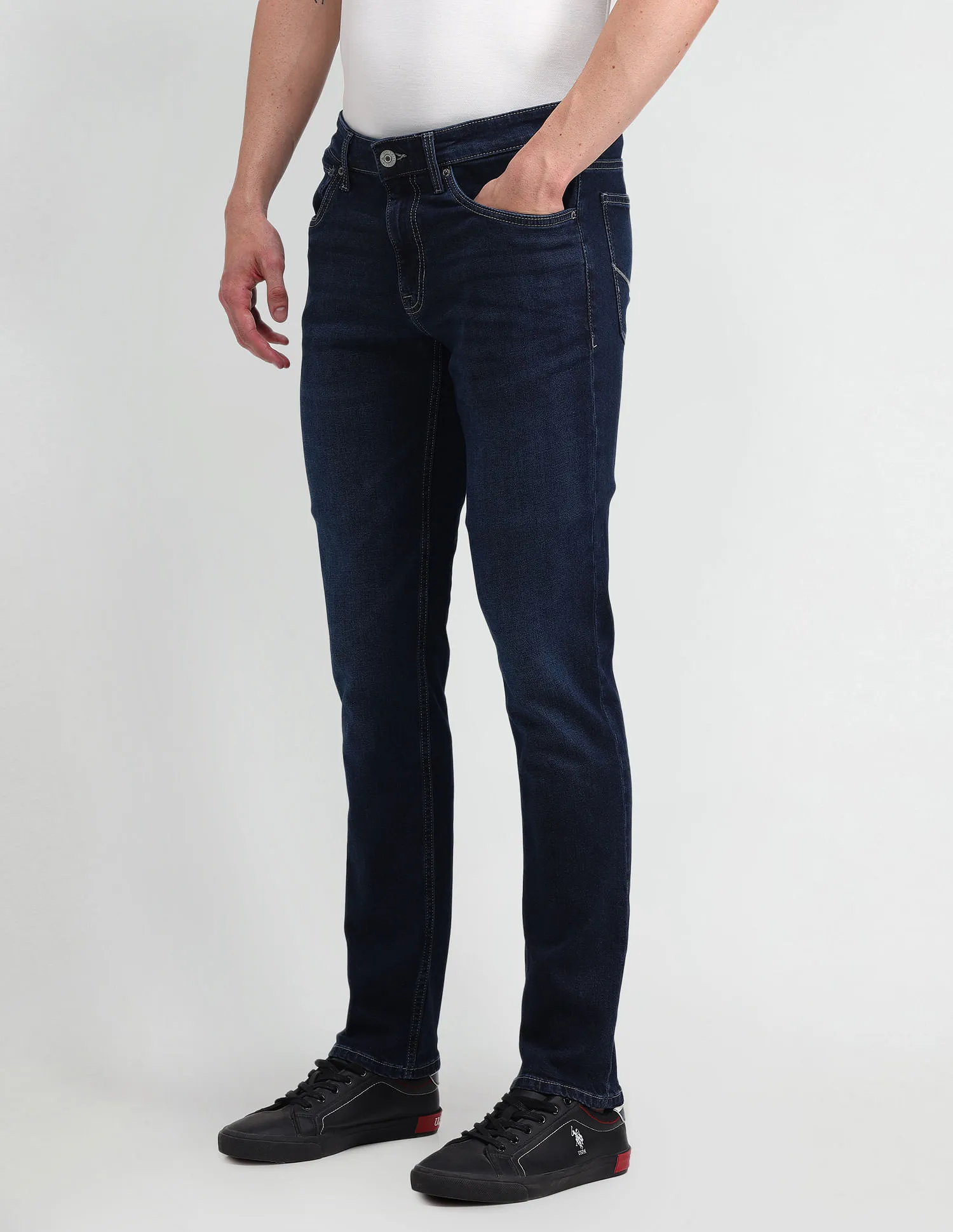 U.S. Polo Assn. Denim Co. Brandon Slim Tapered Blue Jeans