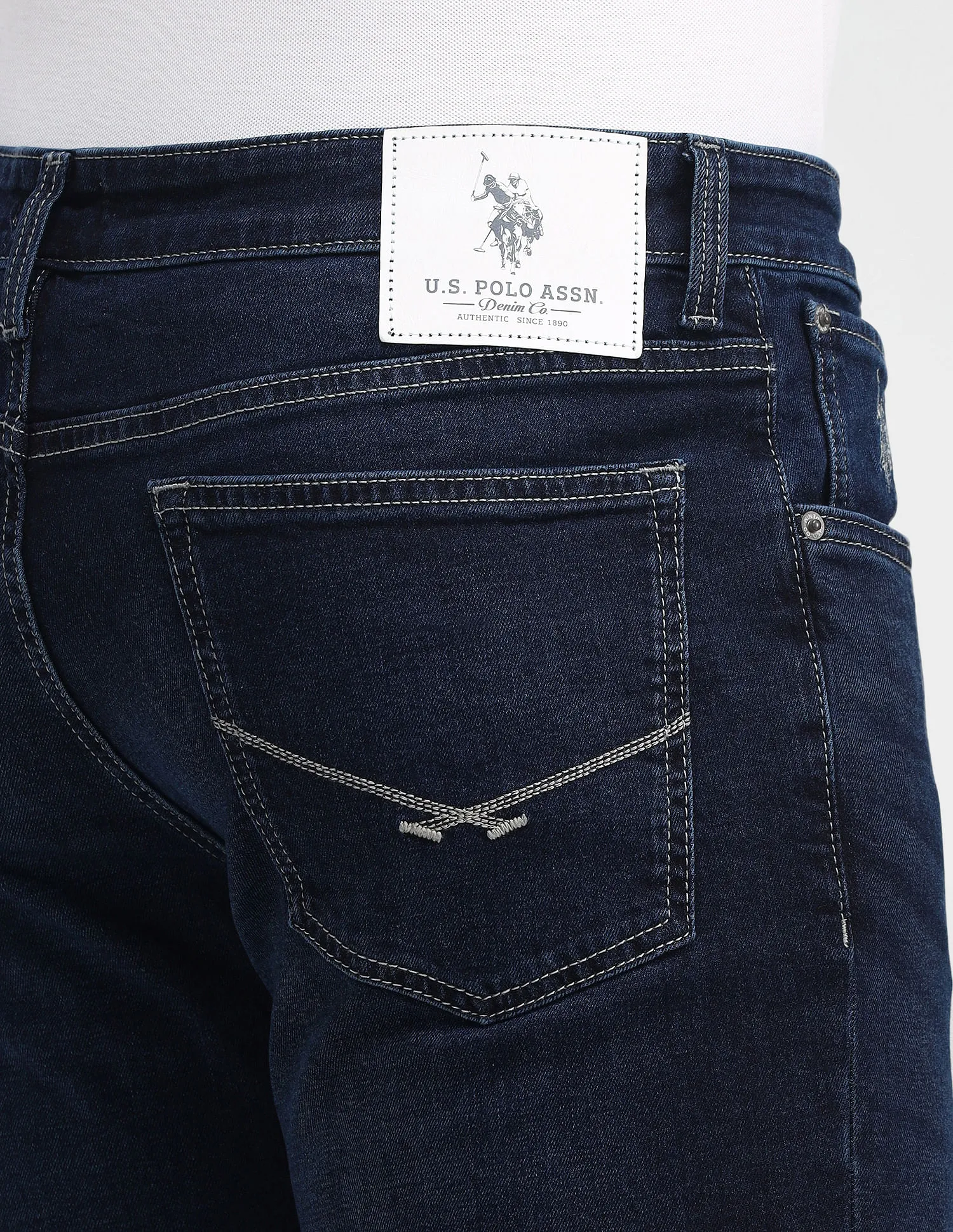 U.S. Polo Assn. Denim Co. Brandon Slim Tapered Blue Jeans