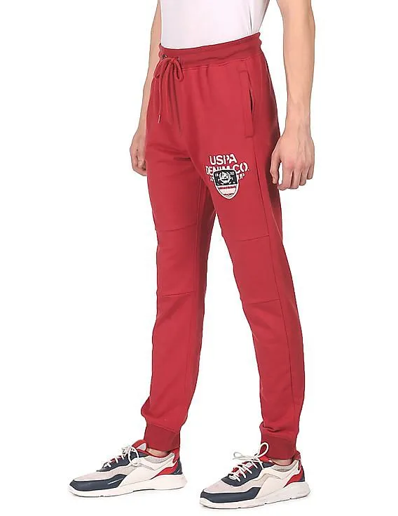 U.S. Polo Assn. Denim Co. Drawstring Waist Solid Joggers