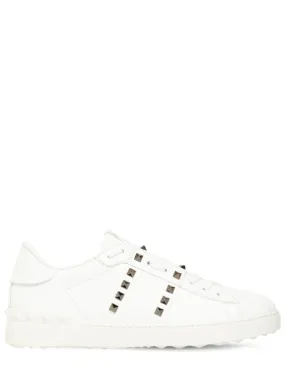 Valentino Garavani   Open Rutenio studs leather sneakers 