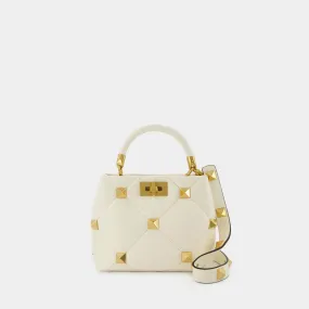 Valentino Garavani  Roman Stud Small Handbag - Valentino Garavani - Ivory - Leather