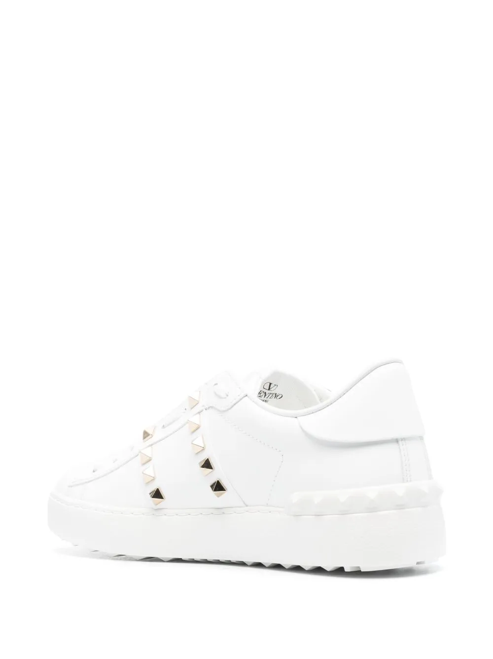 Valentino Garavani    Valentino Garavani Rockstud Untitled Leather Sneakers