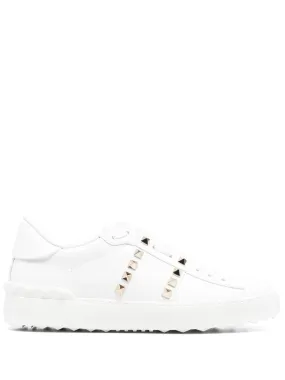 Valentino Garavani    Valentino Garavani Rockstud Untitled Leather Sneakers