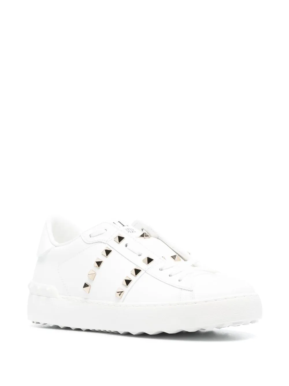 Valentino Garavani    Valentino Garavani Rockstud Untitled Leather Sneakers