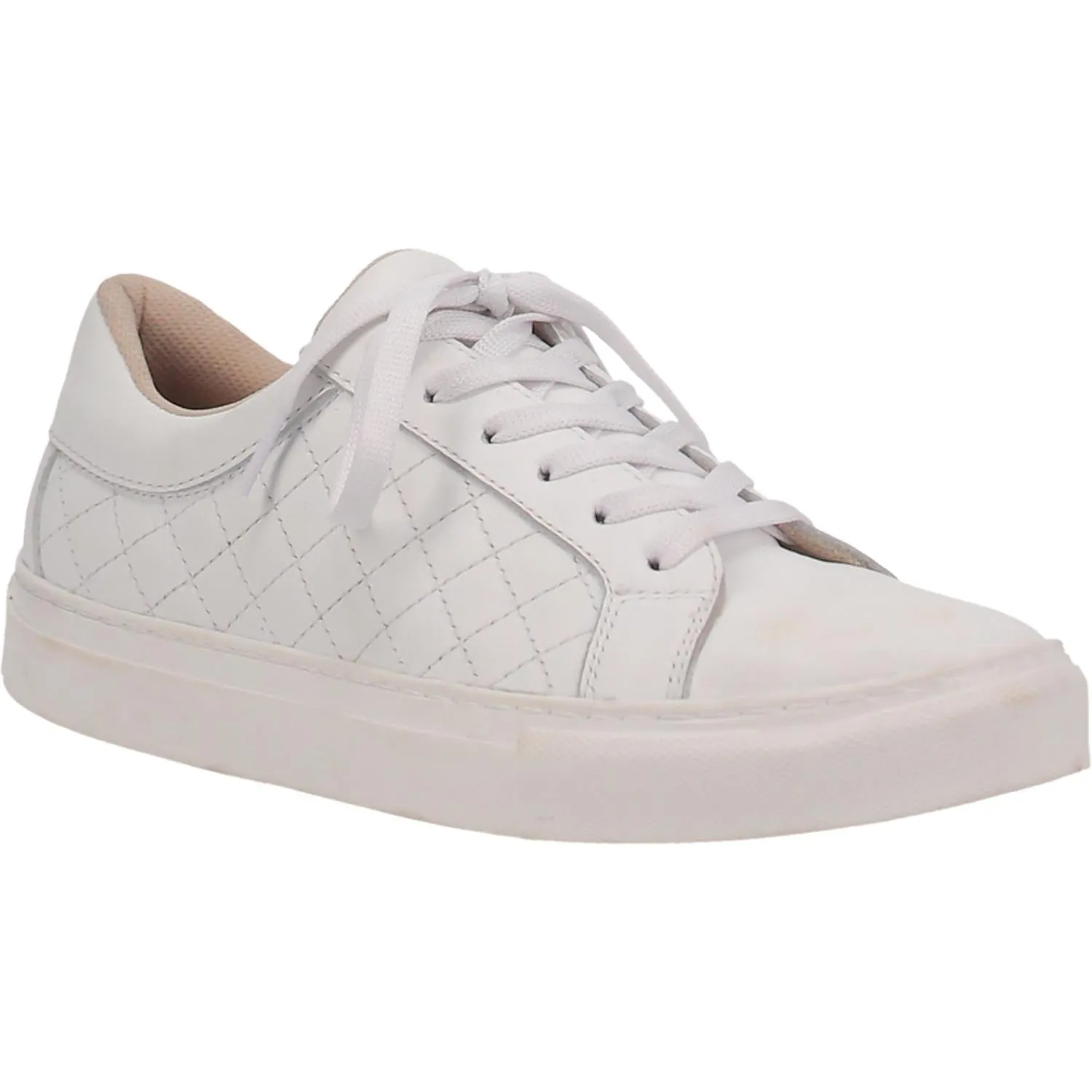 Valley White Leather Lo-Top Sneakers (DS)