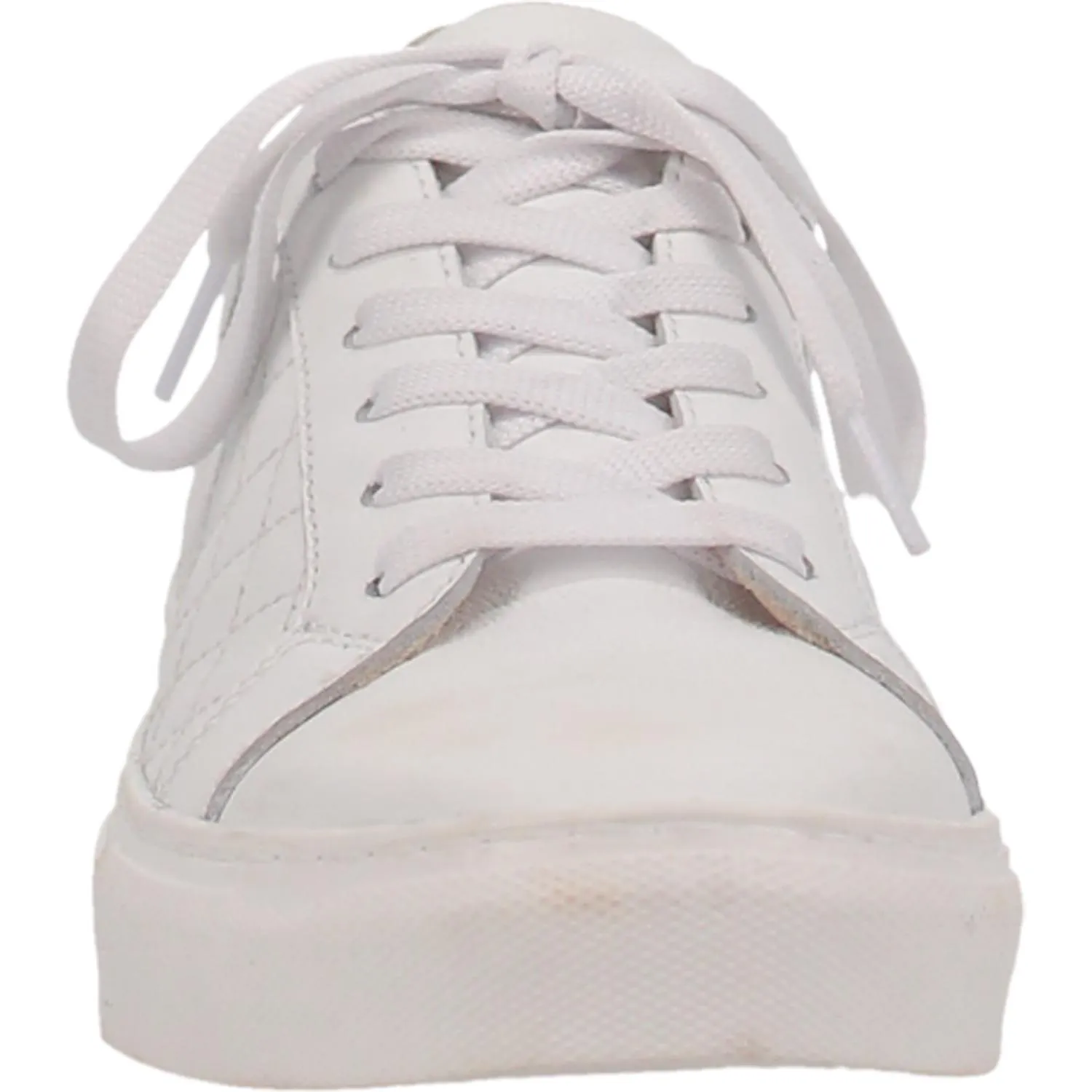 Valley White Leather Lo-Top Sneakers (DS)