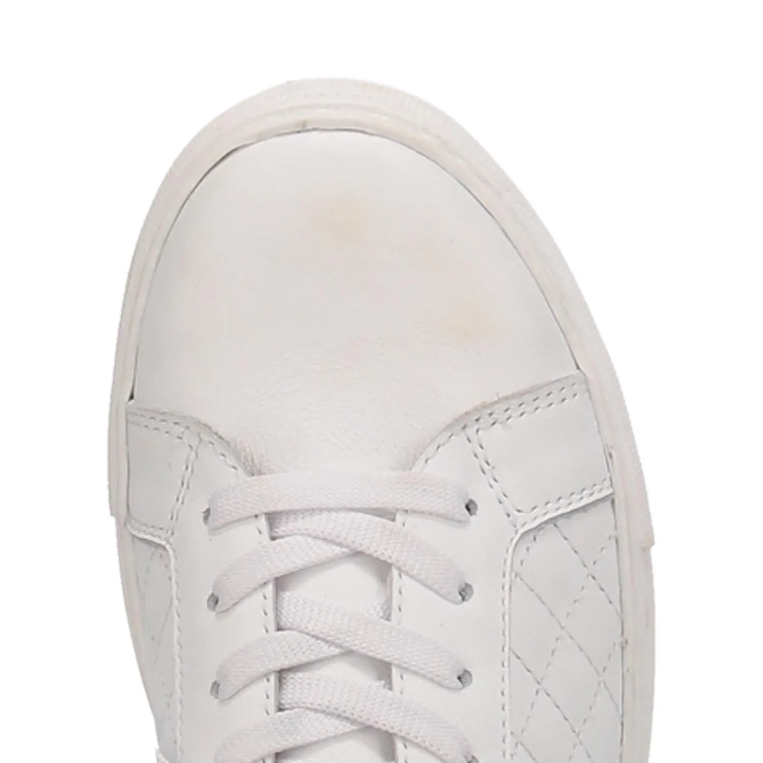 Valley White Leather Lo-Top Sneakers (DS)