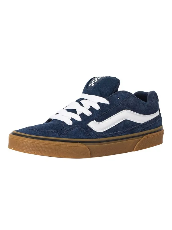 Vans Caldrone Suede Trainers - Dress Blue/Gum