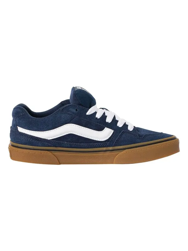 Vans Caldrone Suede Trainers - Dress Blue/Gum