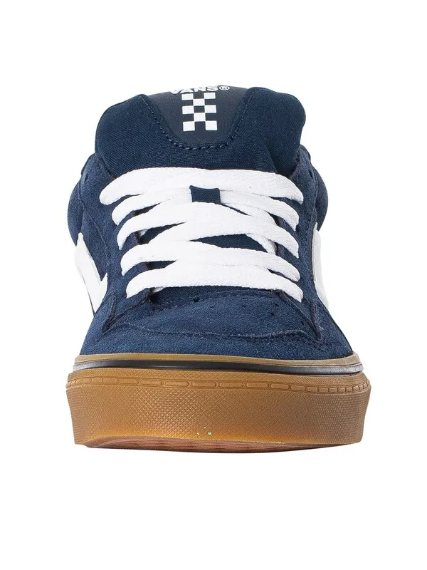 Vans Caldrone Suede Trainers - Dress Blue/Gum