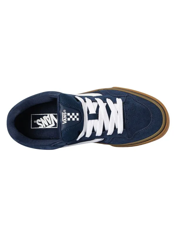 Vans Caldrone Suede Trainers - Dress Blue/Gum