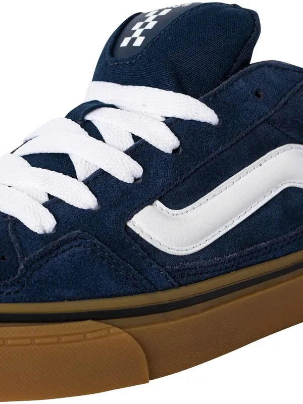 Vans Caldrone Suede Trainers - Dress Blue/Gum