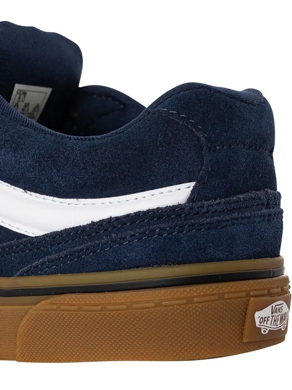 Vans Caldrone Suede Trainers - Dress Blue/Gum