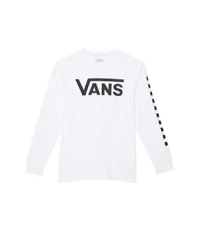 Vans Kids Classic Checker Long Sleeve Sun Shirt - White/Black