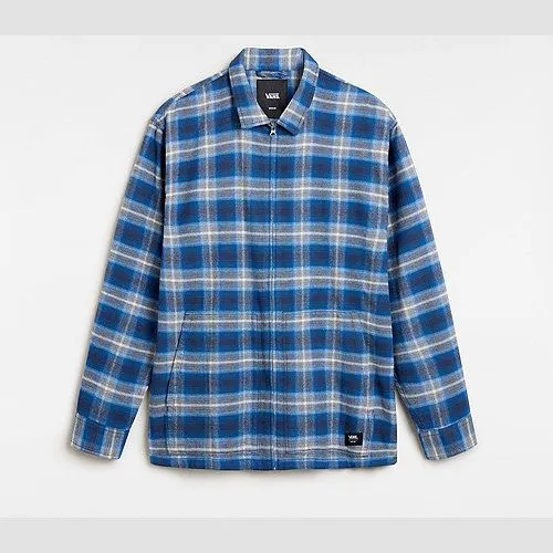 Vans MONTWOOD ZIP FLANNEL SHIRT (DRESS BLUES/TRU) MEN BLUE