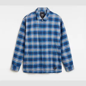 Vans MONTWOOD ZIP FLANNEL SHIRT (DRESS BLUES/TRU) MEN BLUE