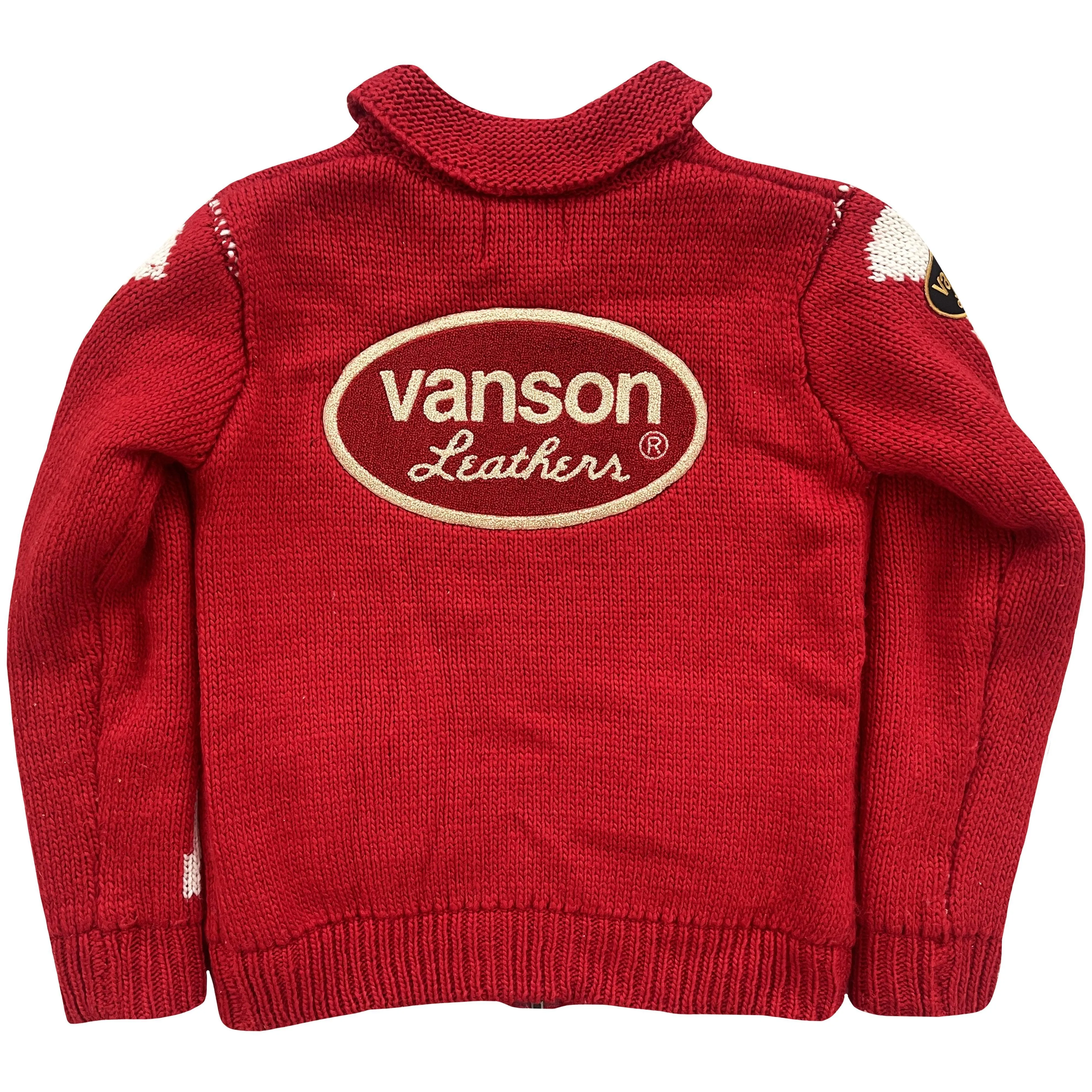 Vanson Leathers Skeleton Cowichan Jumper