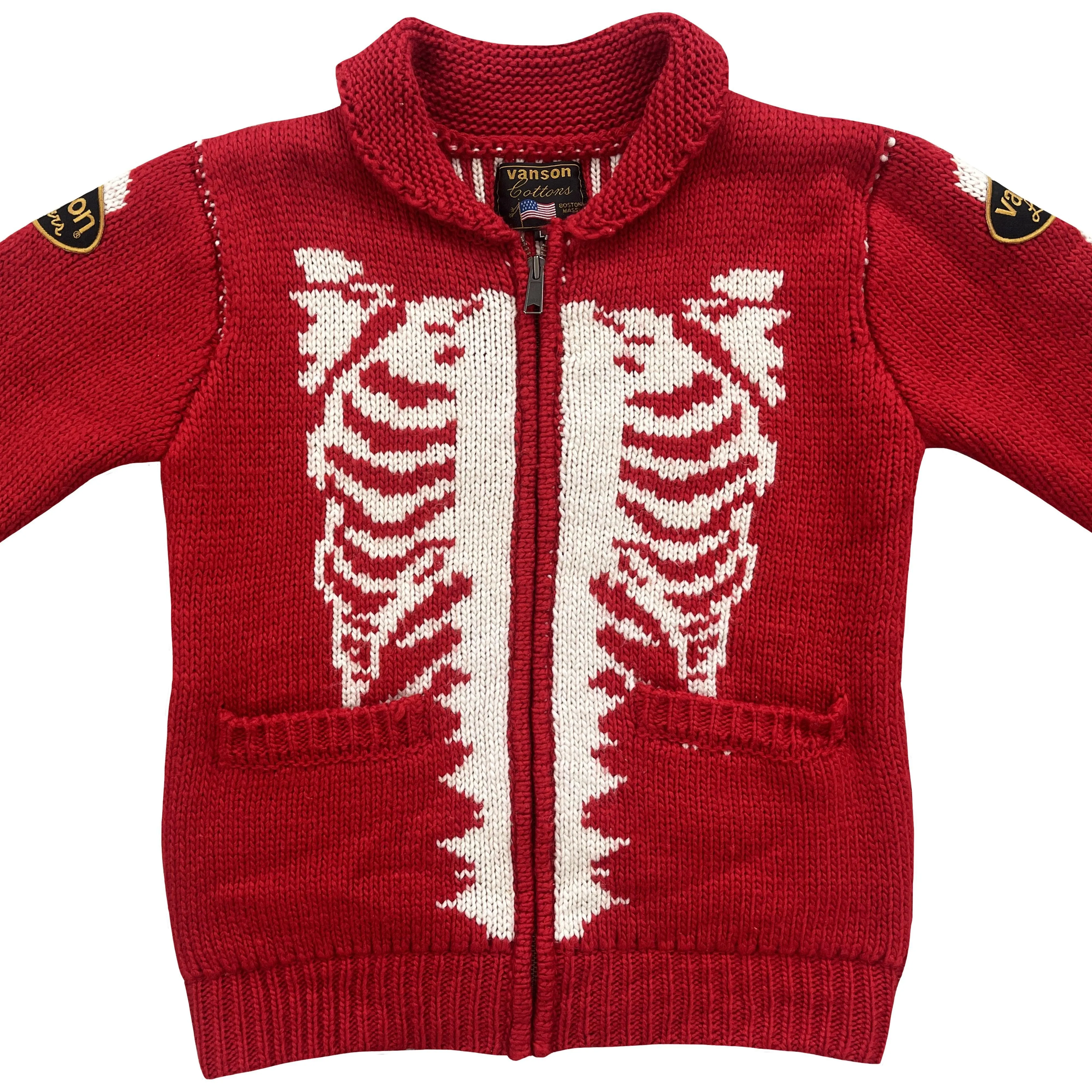 Vanson Leathers Skeleton Cowichan Jumper