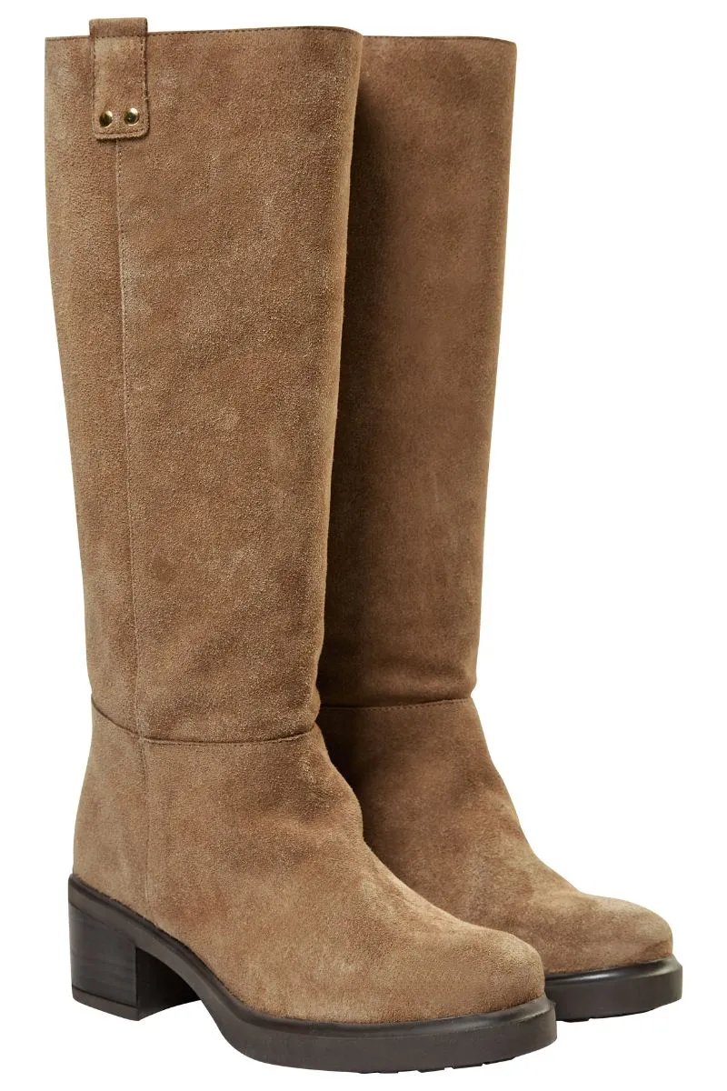 Wales Suede Hi Boot | Dark Beige | Stvler fra Mos Mosh